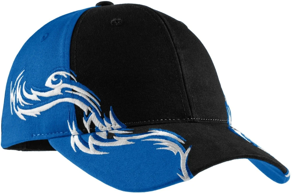 Port Authority Colorblock Racing Cap With Flames 3 Port Authority Colorblock Racing Cap With Flames - Image 3