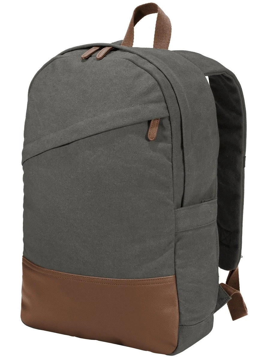 Port Authority Cotton Canvas Backpack 4 Port Authority Cotton Canvas Backpack - Image 4
