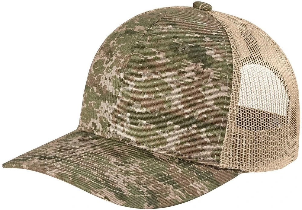 Port Authority Digi Camo Snapback Trucker Cap 10 Port Authority Digi Camo Snapback Trucker Cap - Image 10