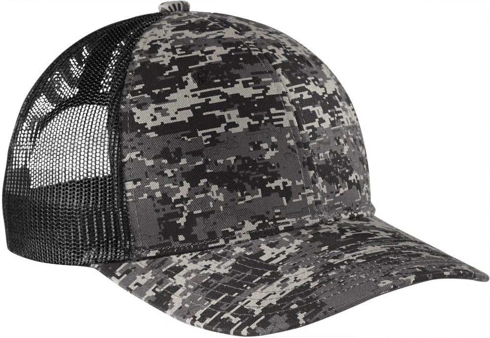 Port Authority Digi Camo Snapback Trucker Cap 5 Port Authority Digi Camo Snapback Trucker Cap - Image 5