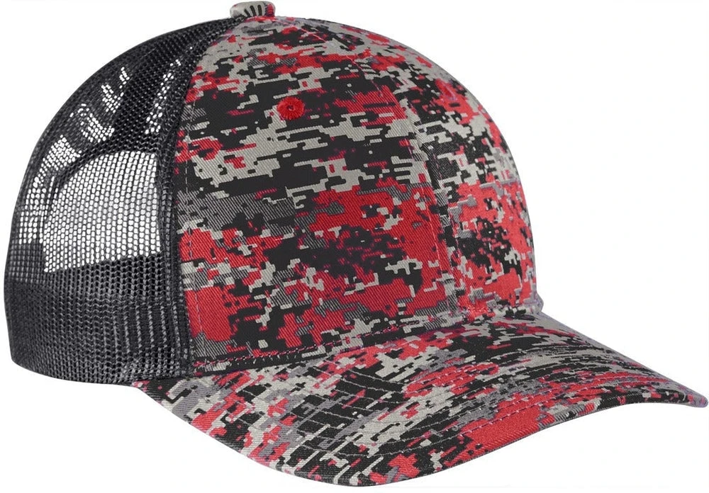 Port Authority Digi Camo Snapback Trucker Cap 2 Port Authority Digi Camo Snapback Trucker Cap - Image 2
