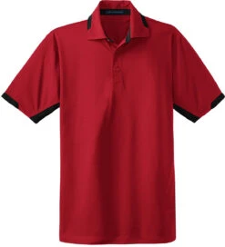 Port Authority Dry Zone Colorblock Ottoman Polo 22 Port Authority Dry Zone Colorblock Ottoman Polo -Thread Logic Store Port Authority Dry Zone Colorblock Ottoman Polo Engine RedBlack S 5