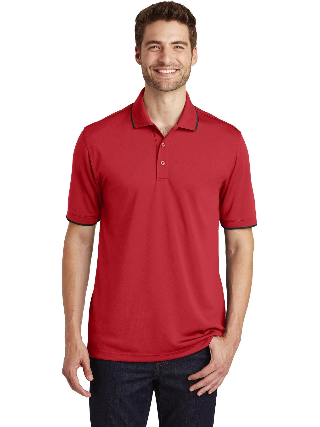 Port Authority Dry Zone UV Micro-Mesh Tipped Polo 12 Port Authority Dry Zone UV Micro-Mesh Tipped Polo - Image 12