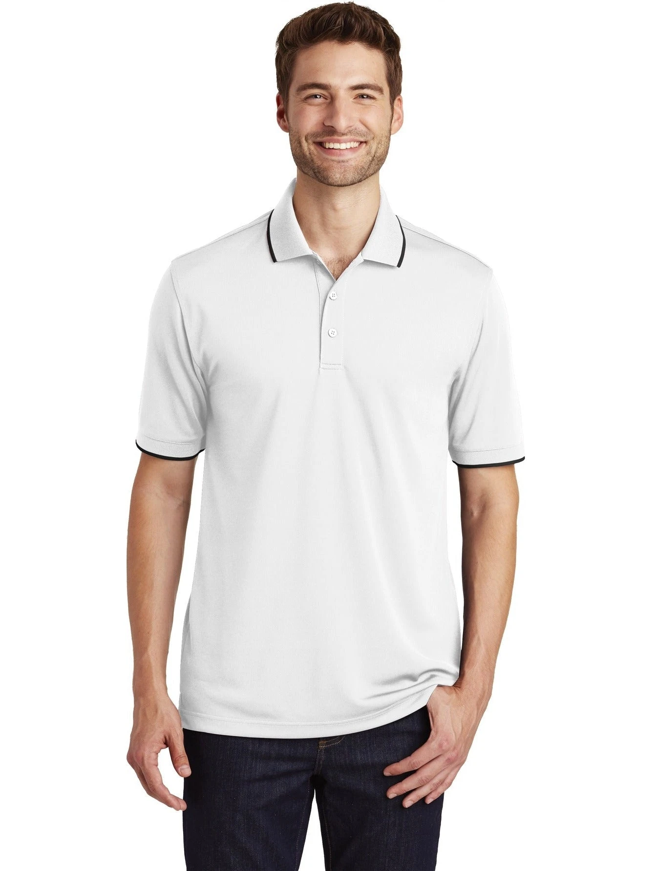 Port Authority Dry Zone UV Micro-Mesh Tipped Polo 20 Port Authority Dry Zone UV Micro-Mesh Tipped Polo - Image 20