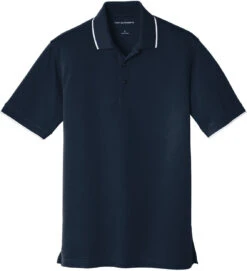 Port Authority Dry Zone UV Micro-Mesh Tipped Polo 33 Port Authority Dry Zone UV Micro-Mesh Tipped Polo -Thread Logic Store Port Authority Dry Zone UV Micro Mesh Tipped Polo River Blue NavyWhite S 13