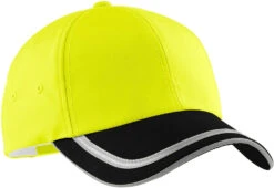 Port Authority Enhanced Visibility Cap -Thread Logic Store Port Authority Enhanced Visibility Cap Safety YellowBlack OSFA 4