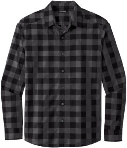 Port Authority Everyday Plaid Shirt -Thread Logic Store Port Authority Everyday Plaid Shirt Black S 1