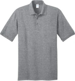 Port & Company Jersey Knit Polo Shirt -Thread Logic Store Port Authority Jersey Knit Polo Shirt Athletic Heather S 9