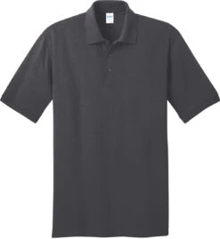Port & Company Jersey Knit Polo Shirt -Thread Logic Store Port Authority Jersey Knit Polo Shirt Charcoal S 17