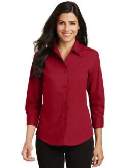 Port Authority Ladies 3/4-Sleeve Easy Care -Thread Logic Store Port Authority Ladies 34 Sleeve Easy Care 19