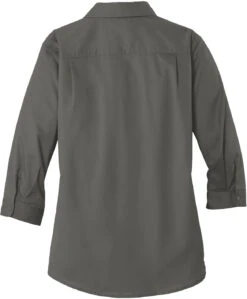 Port Authority Ladies 3/4 Sleeve SuperPro Twill Shirt 38 Port Authority Ladies 3/4 Sleeve SuperPro Twill Shirt -Thread Logic Store Port Authority Ladies 34 Sleeve SuperPro Twill Shirt 18