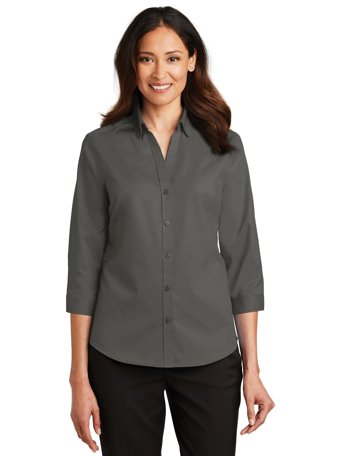 Port Authority Ladies 3/4 Sleeve SuperPro Twill Shirt 20 Port Authority Ladies 3/4 Sleeve SuperPro Twill Shirt - Image 20