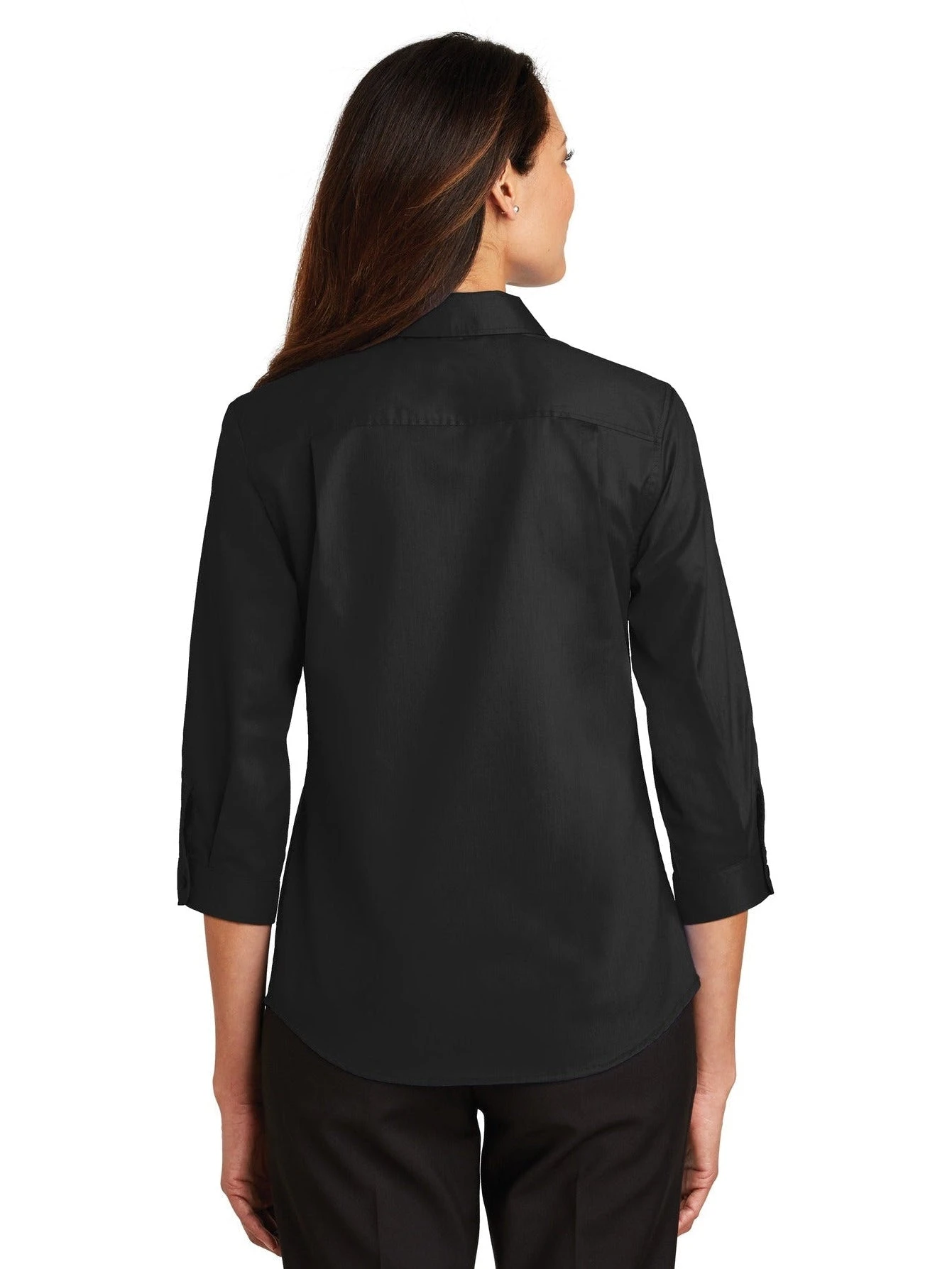 Port Authority Ladies 3/4 Sleeve SuperPro Twill Shirt 9 Port Authority Ladies 3/4 Sleeve SuperPro Twill Shirt - Image 9