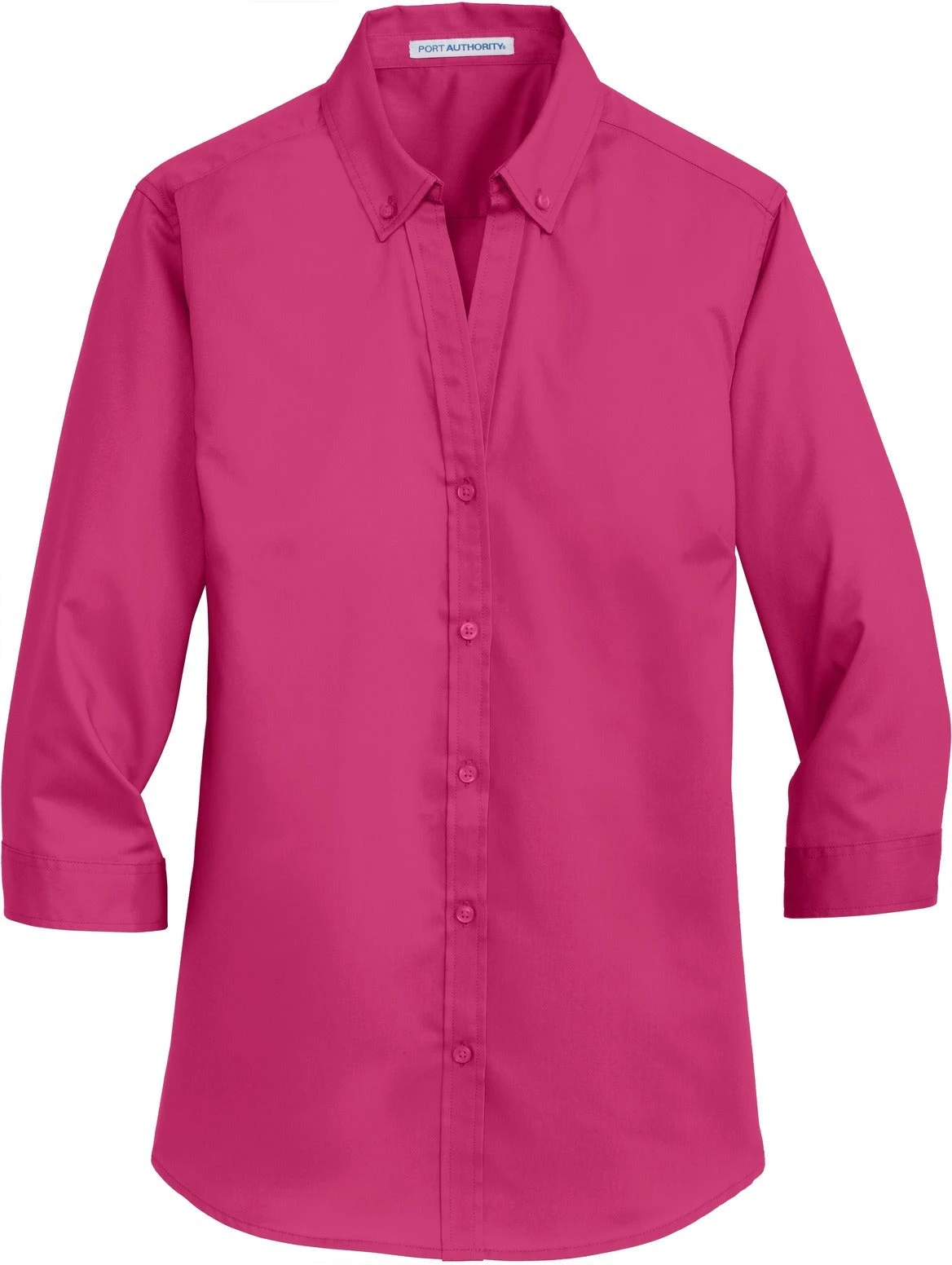 Port Authority Ladies 3/4 Sleeve SuperPro Twill Shirt 2 Port Authority Ladies 3/4 Sleeve SuperPro Twill Shirt - Image 2
