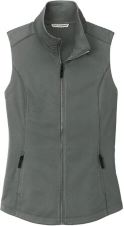 Port Authority Ladies Collective Smooth Fleece Vest -Thread Logic Store Port Authority Ladies Collective Smooth Fleece Vest Graphite S 5