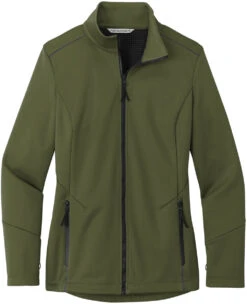 Port Authority Ladies Collective Tech Soft Shell Jacket 26 Port Authority Ladies Collective Tech Soft Shell Jacket -Thread Logic Store Port Authority Ladies Collective Tech Soft Shell Jacket Olive Green S 9