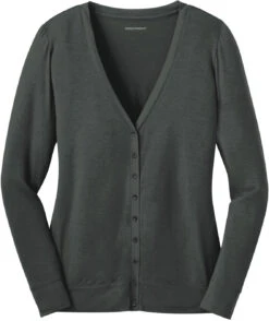 Port Authority Ladies Concept Cardigan -Thread Logic Store Port Authority Ladies Concept Cardigan Grey Smoke XS 5
