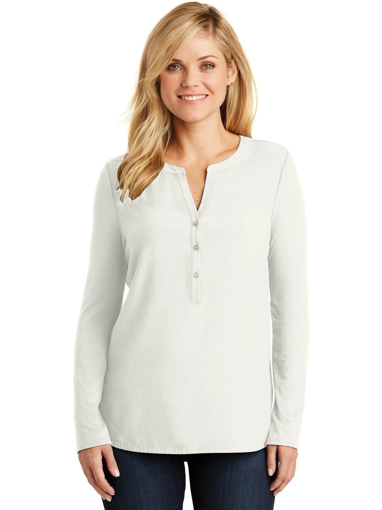 Port Authority Ladies Concept Henley Tunic 16 Port Authority Ladies Concept Henley Tunic - Image 16