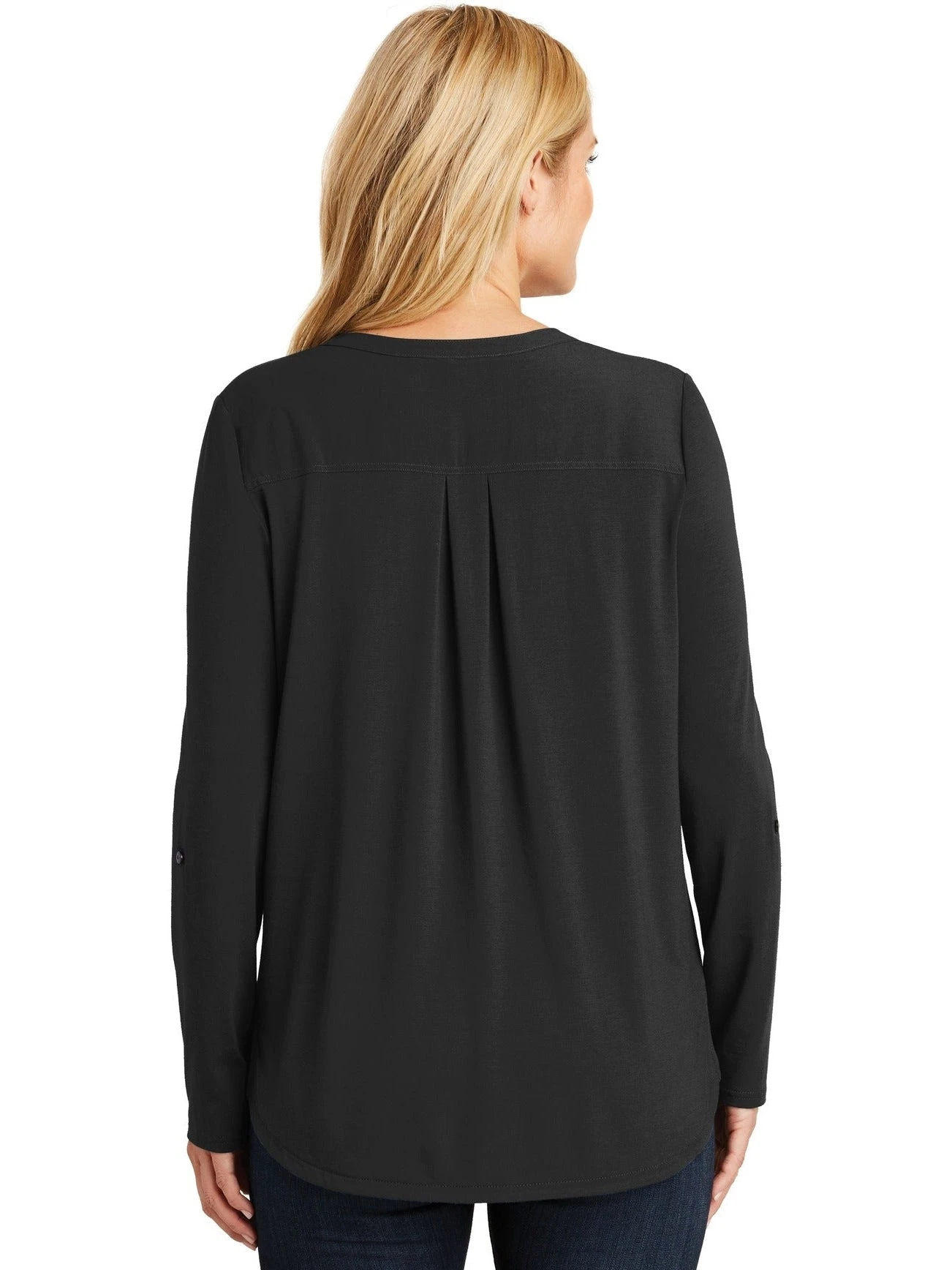 Port Authority Ladies Concept Henley Tunic 5 Port Authority Ladies Concept Henley Tunic - Image 5