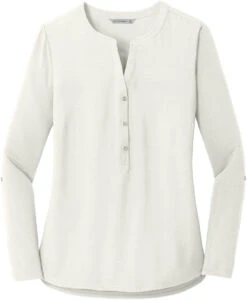 Port Authority Ladies Concept Henley Tunic 30 Port Authority Ladies Concept Henley Tunic -Thread Logic Store Port Authority Ladies Concept Henley Tunic Ivory Chiffon XS 13