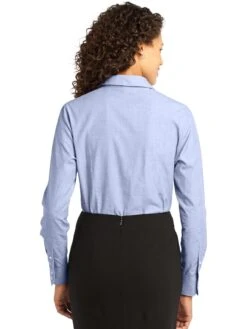 Port Authority Ladies Crosshatch Easy Care Shirt -Thread Logic Store Port Authority Ladies Crosshatch Easy Care Shirt 4