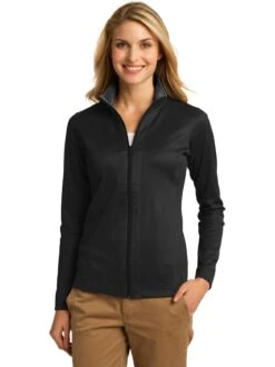 Port Authority Ladies Heavyweight Vertical Texture Full-Zip -Thread Logic Store Port Authority Ladies Heavyweight Vertical Texture Full Zip 3