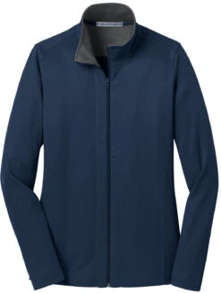 Port Authority Ladies Heavyweight Vertical Texture Full-Zip -Thread Logic Store Port Authority Ladies Heavyweight Vertical Texture Full Zip Regatta BlueIron Grey XS 9