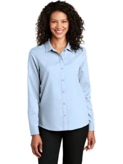 Port Authority Ladies Long Sleeve Performance Staff Shirt -Thread Logic Store Port Authority Ladies Long Sleeve Performance Staff Shirt 7