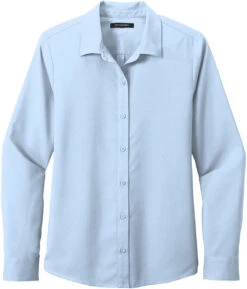 Port Authority Ladies Long Sleeve Performance Staff Shirt -Thread Logic Store Port Authority Ladies Long Sleeve Performance Staff Shirt Cloud Blue XS 5