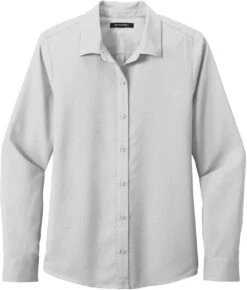 Port Authority Ladies Long Sleeve Performance Staff Shirt -Thread Logic Store Port Authority Ladies Long Sleeve Performance Staff Shirt Silver XS 13