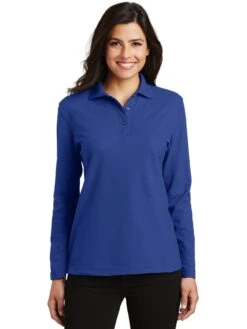 Port Authority Ladies Long Sleeve Silk Touch Polo Shirt -Thread Logic Store Port Authority Ladies Long Sleeve Silk Touch Polo Shirt 18
