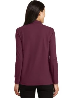 Port Authority Ladies Long Sleeve Silk Touch Polo Shirt -Thread Logic Store Port Authority Ladies Long Sleeve Silk Touch Polo Shirt 8