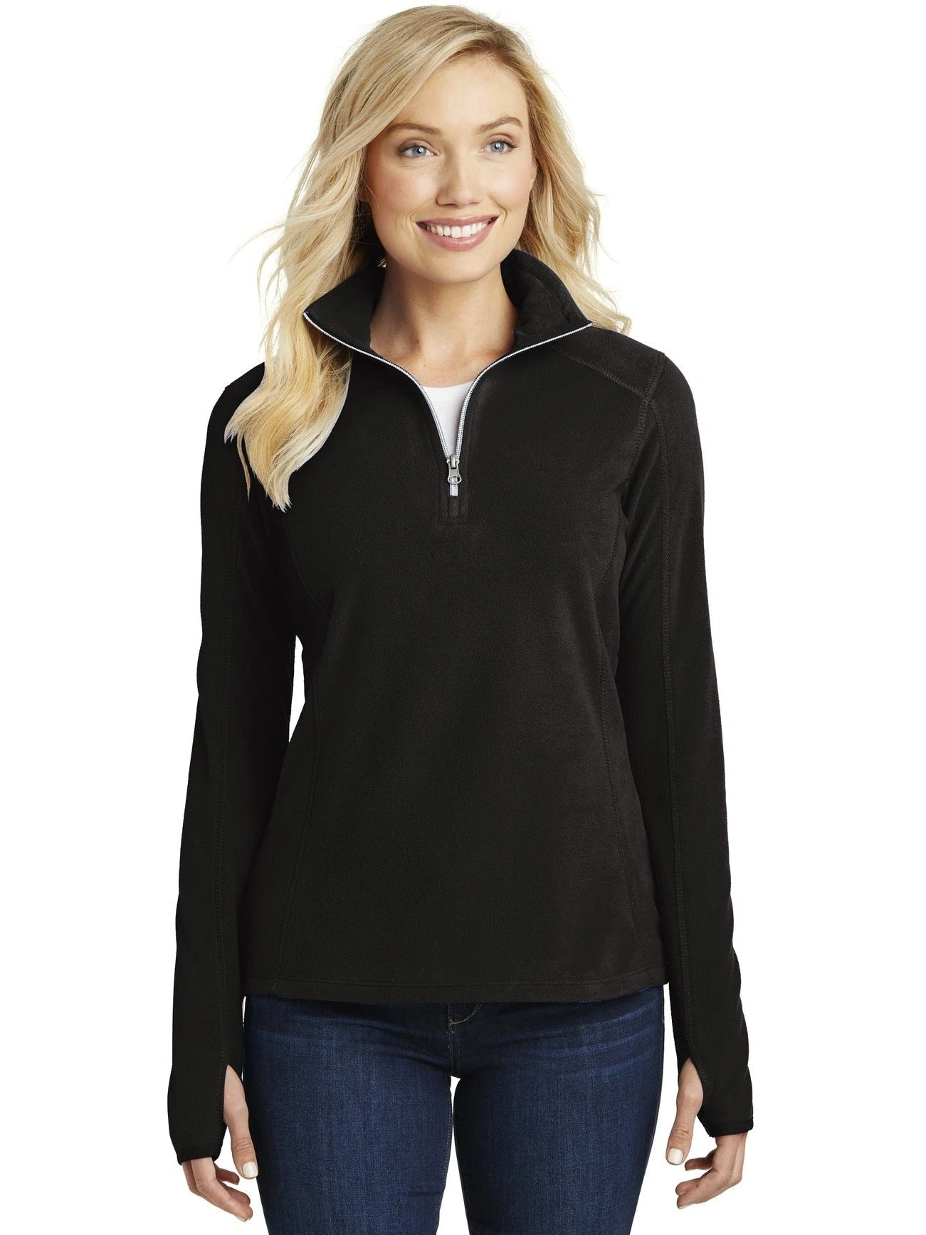 Port Authority Ladies Microfleece 1/2 Zip Pullover 5 Port Authority Ladies Microfleece 1/2 Zip Pullover - Image 5