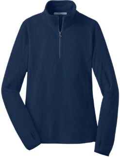 Port Authority Ladies Microfleece 1/2 Zip Pullover 16 Port Authority Ladies Microfleece 1/2 Zip Pullover -Thread Logic Store Port Authority Ladies Microfleece 12 Zip Pullover True Navy XS 5