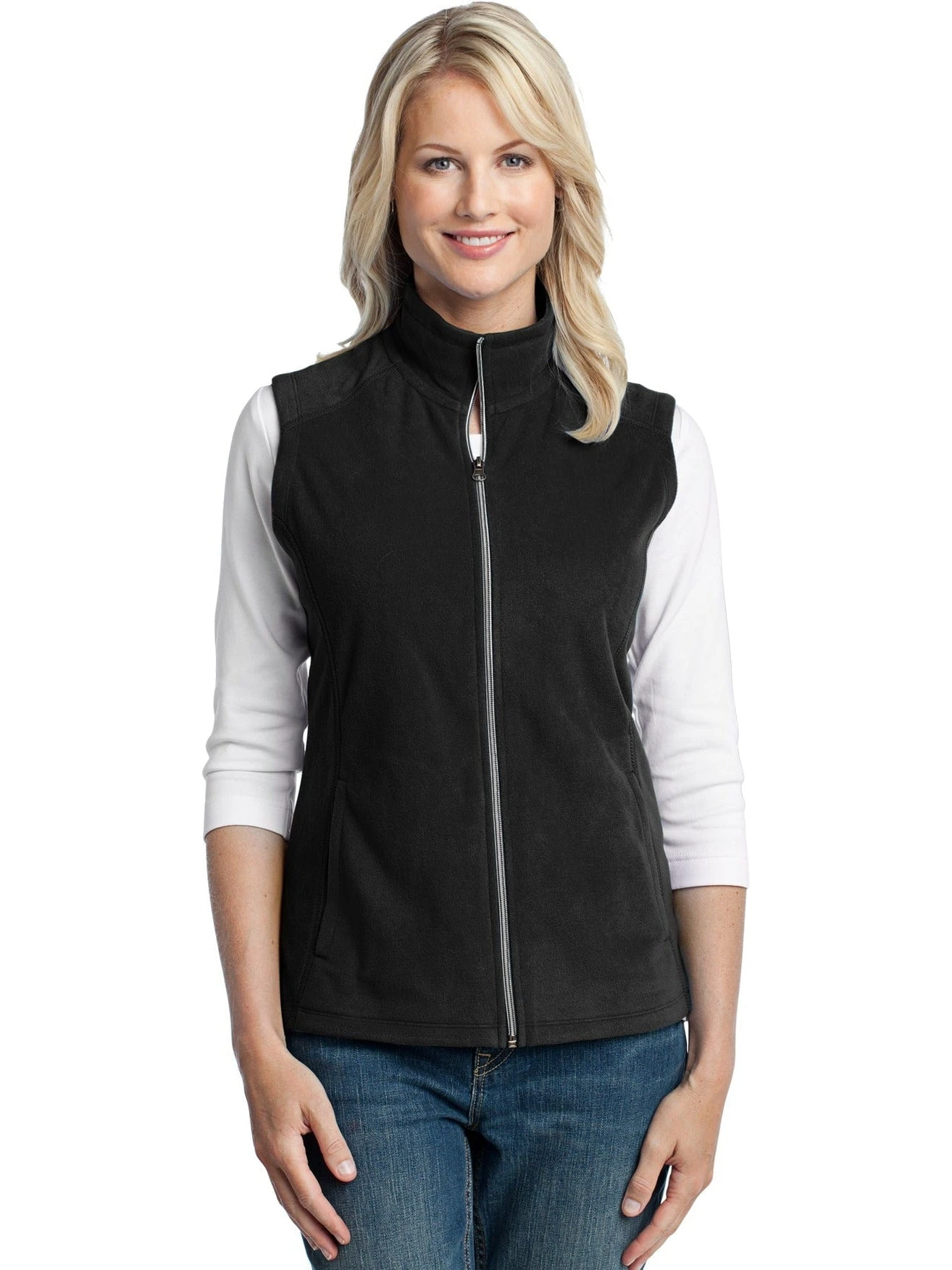 Port Authority Ladies Microfleece Vest 4 Port Authority Ladies Microfleece Vest - Image 4