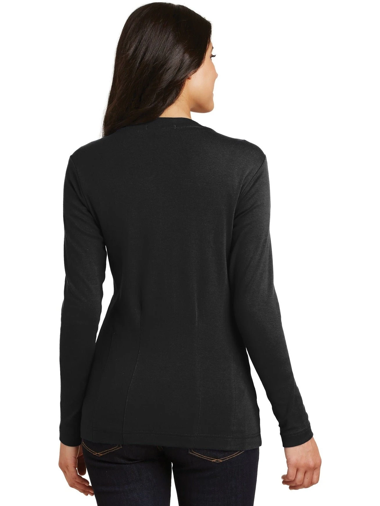 Port Authority Ladies Modern Stretch Cotton Cardigan 5 Port Authority Ladies Modern Stretch Cotton Cardigan - Image 5