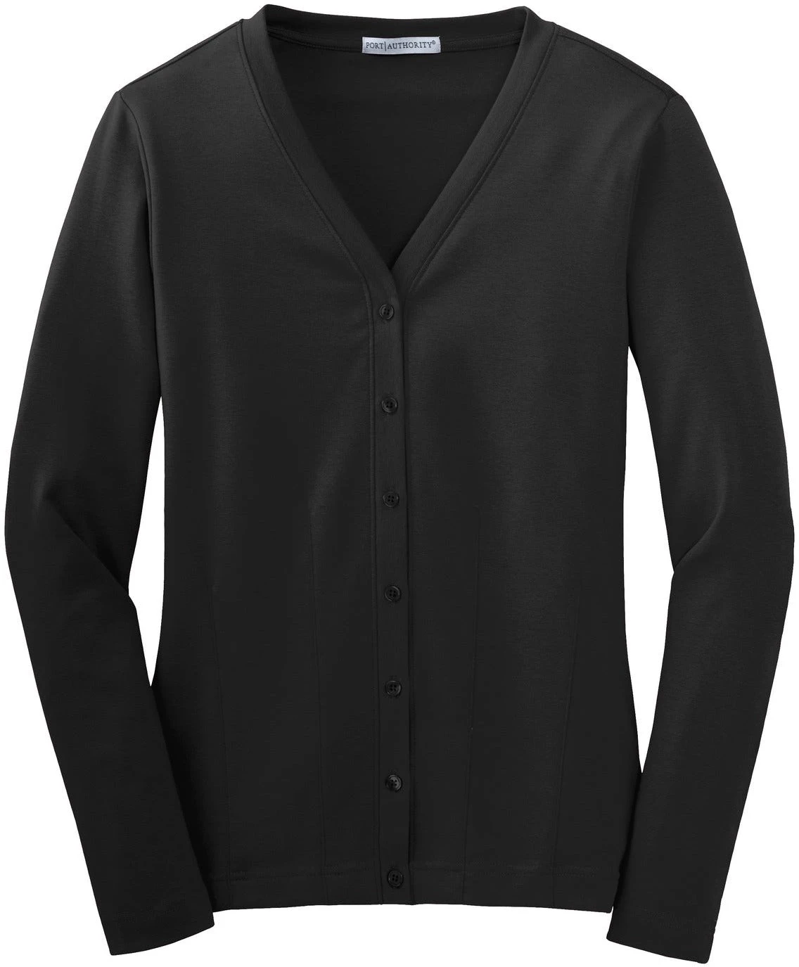 Port Authority Ladies Modern Stretch Cotton Cardigan 2 Port Authority Ladies Modern Stretch Cotton Cardigan - Image 2