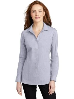 Port Authority Ladies Pincheck Easy Care Shirt -Thread Logic Store Port Authority Ladies Pincheck Easy Care Shirt 11