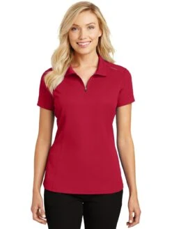 Port Authority Ladies Pinpoint Mesh Zip Polo -Thread Logic Store Port Authority Ladies Pinpoint Mesh Zip Polo 11