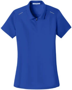 Port Authority Ladies Pinpoint Mesh Zip Polo -Thread Logic Store Port Authority Ladies Pinpoint Mesh Zip Polo True Royal XS 17