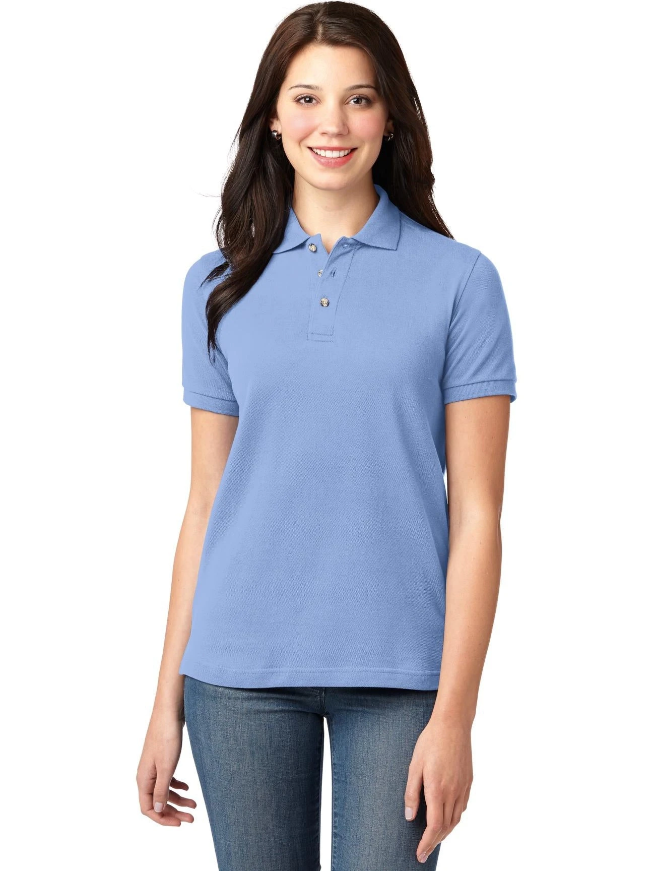 Port Authority Ladies Pique Knit Polo 9 Port Authority Ladies Pique Knit Polo - Image 9