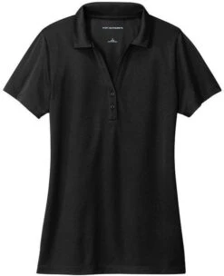 Port Authority Ladies Recycled Performance Polo 10 Port Authority Ladies Recycled Performance Polo -Thread Logic Store Port Authority Ladies Recycled Performance Polo Deep Black XS 3