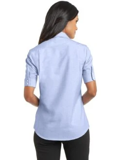 Port Authority Ladies Short Sleeve SuperPro Oxford Shirt 29 Port Authority Ladies Short Sleeve SuperPro Oxford Shirt -Thread Logic Store Port Authority Ladies Short Sleeve SuperPro Oxford Shirt 12