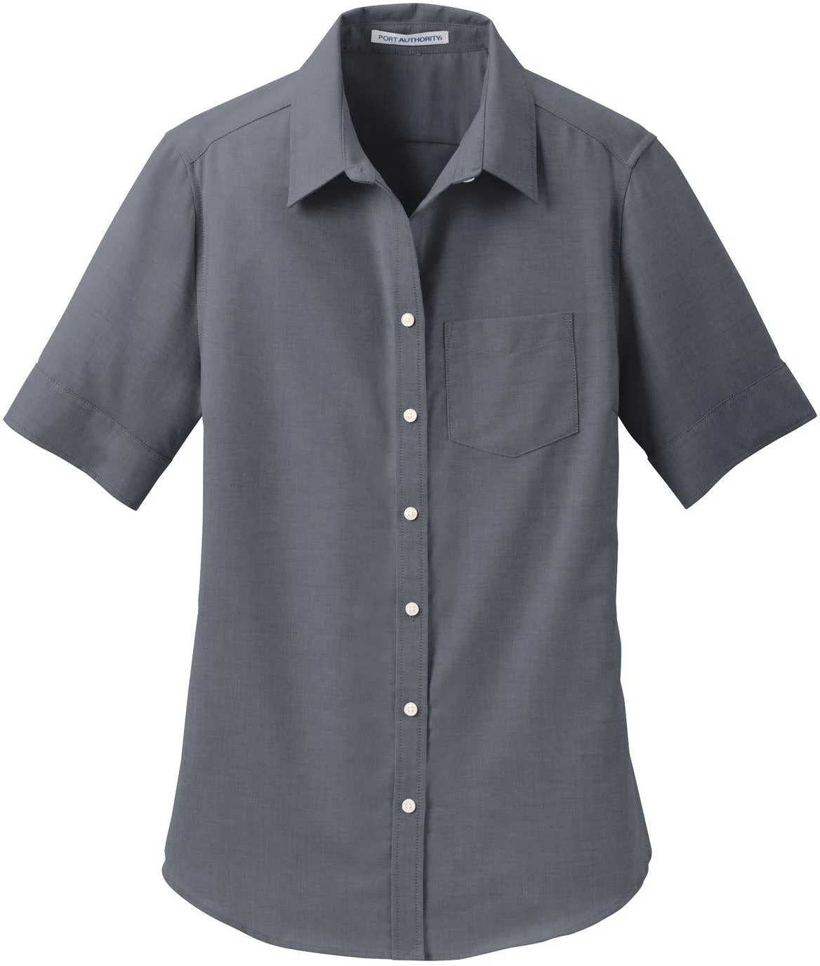 Port Authority Ladies Short Sleeve SuperPro Oxford Shirt 2 Port Authority Ladies Short Sleeve SuperPro Oxford Shirt - Image 2