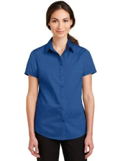 Port Authority Ladies Short Sleeve SuperPro Twill Shirt -Thread Logic Store Port Authority Ladies Short Sleeve SuperPro Twill Shirt 15