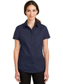 Port Authority Ladies Short Sleeve SuperPro Twill Shirt -Thread Logic Store Port Authority Ladies Short Sleeve SuperPro Twill Shirt 19