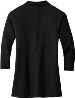 Port Authority Ladies Silk Touch 3/4 Sleeve Polo -Thread Logic Store Port Authority Ladies Silk Touch 34 Sleeve Polo 2