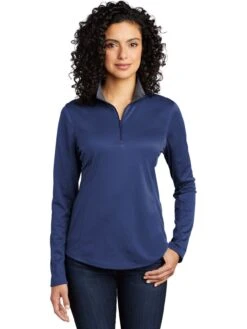 Port Authority Ladies Silk Touch Performance 1/4-Zip -Thread Logic Store Port Authority Ladies Silk Touch Performance 14 Zip 15