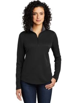 Port Authority Ladies Silk Touch Performance 1/4-Zip -Thread Logic Store Port Authority Ladies Silk Touch Performance 14 Zip 3