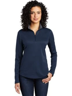 Port Authority Ladies Silk Touch Performance 1/4-Zip -Thread Logic Store Port Authority Ladies Silk Touch Performance 14 Zip 7